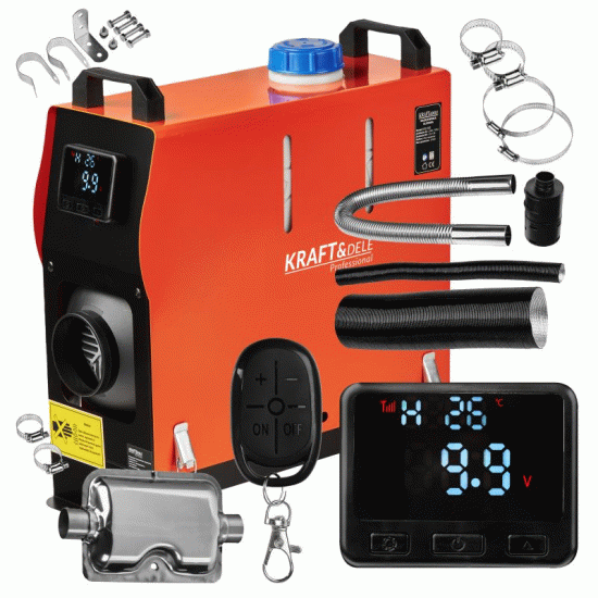 Печка мобилна 12V, 9 kW, управление с LCD дисплей