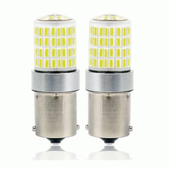 Крушка  LED 12/24V, Цокъл  BA15s, замества P21W / R5w, с CANBUS, к-кт 2 бр