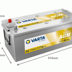 Акумулатор Varta Promotive AGM 12V 170Ah/1000A - L513xW223xH223 mm