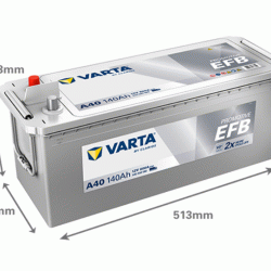 Акумулатор Varta Promotive EFB, 12V 140Ah/800А - L513xW189xH223 mm