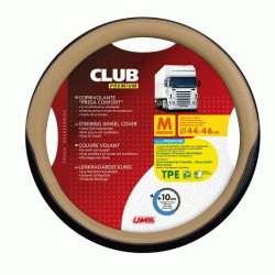 Калъф за волан кожен бежов Ø 44/46 cm -Club Premium-