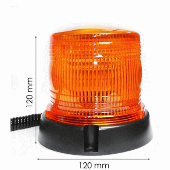 Маяк диоден с магнит 12 - 24V/ W125mm H120mm с кабел