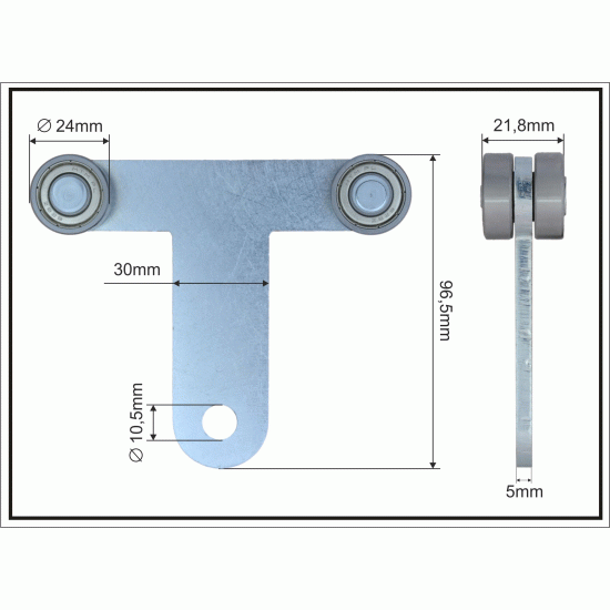 Ролка за щора пластмасова Ф24, Krone