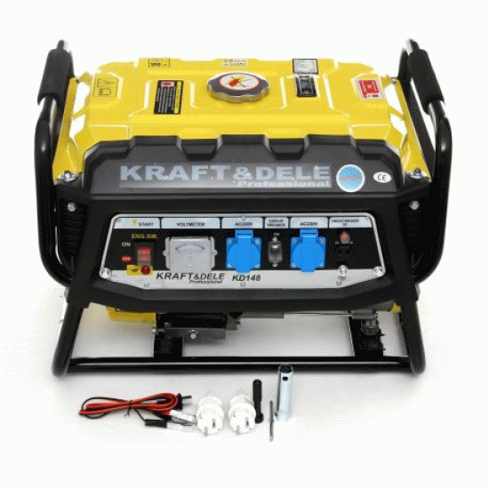 Генератор бензинов 3500W, изводи 2x230V +1x12V, 15л резервоар