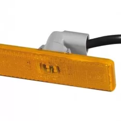 Габарит страничен диоден оранжев с букса/светлоотразител/ 6 диода 9-33V