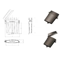 Кутия за документи пластмасова- A 360 x B 270 x C 76mm; 0.55kg