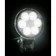 Фар работен универсален LED 6 диода, SLIM бял 2500 lm, 12-32V с кабел 1.5 м, широк светлинен лъч за близка зона, IP69