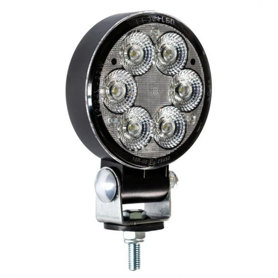 Фар работен универсален LED 6 диода, SLIM бял 2500 lm, 12-32V с кабел 1.5 м, широк светлинен лъч за близка зона, IP69