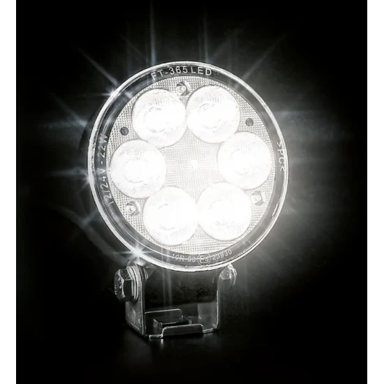 Фар работен универсален LED 6 диода SLIM, бял 2500 lm, 12-32V с кабел 1.5 м, тесен светлинен лъч за далечна зона, IP69