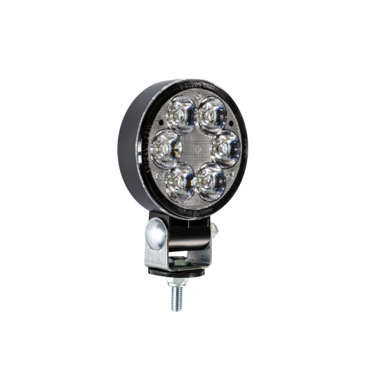 Фар работен универсален LED 6 диода SLIM, бял 2500 lm, 12-32V с кабел 1.5 м, тесен светлинен лъч за далечна зона, IP69