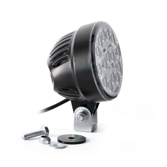 Фар работен универсален LED бял 6200 lm, 53W, 12-24V с кабел 1.5 м, широк светлинен лъч за близка зона, IP69