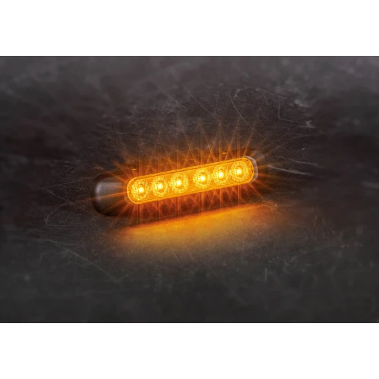 Мигач универсален LED, 12/24V, една функция, с кабел 1 m - за сериен монтаж със серия FT-33*