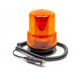 Маяк оранжев, LED 12 - 24V, с магнит, с кабел