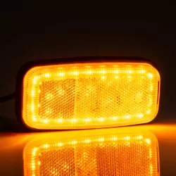 Габарит оранжев LED, 12-36V, кабел 0,5м БЕЗ стойка - 2