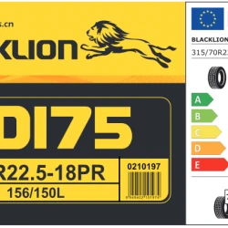 Гума ВЛЕКАЧ ЗАДНА BD175 регионална 315/70R22.5, 156/150L - 2
