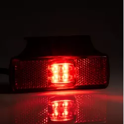 Габарит страничен LED червен, с кабел и стойка - 2