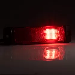 Габарит страничен LED червен, с кабел и конектор QS075 - 2