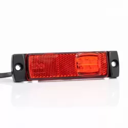 Габарит страничен LED червен, с кабел и конектор QS075