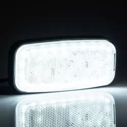 Габарит страничен бял, LED, 12-36V, кабел 0,5м БЕЗ стойка - 2