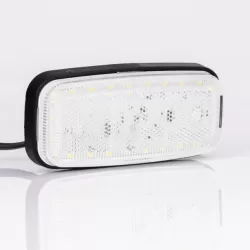 Габарит страничен бял, LED, 12-36V, кабел 0,5м БЕЗ стойка