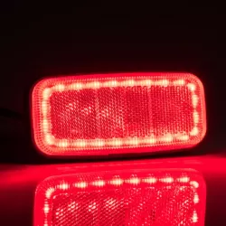 Габарит страничен червен LED, 12-36V, кабел 0,5м със стойка - 2