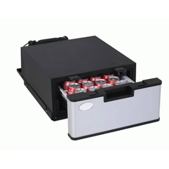 Хладилна кутия за вграждане тип чекмедже цвят инокс 23L, 12V/24V/230V, T℃ -5~12℃, р-ри Ш/Д/В - 440/715/215 mm