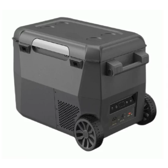 Хладилна кутия на колелца с компресор цвят черен 26L, 12V/24V/230V, T℃ -18~10℃, р-ри Ш/Д/В - 382/616/365 mm