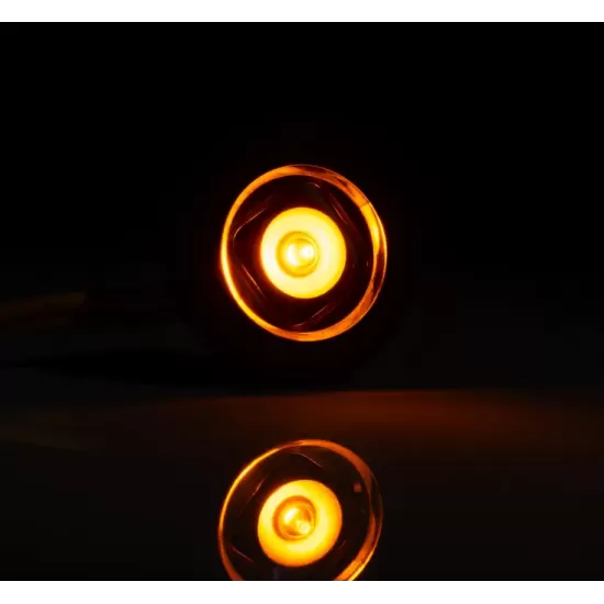 Габарит оранжев кръгъл LED 12-36V, с кабел 0.15м
