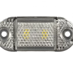 Габарит LED 12-36V, бял, 0.15м кабел