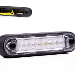 Габарит LED 12-36V, жълт, 0.15м кабел, с гумено уплътнение