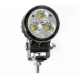 Фар работен универсален LED 3 диода, бял 1200 lm, 12-32V с кабел 1.5 м, широк светлинен лъч за близка зона, IP69