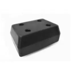 Буфер гумен за ремарке  L180 x B125 x H74 MM;  ОТВОРИ 4 MM