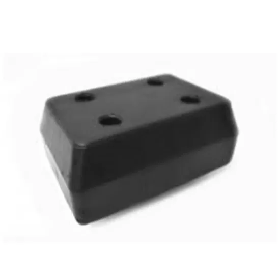 Буфер гумен за ремарке  L180 x B125 x H74 MM;  ОТВОРИ 4 MM
