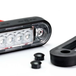 Габарит заден диоден червен тъмен LED, 12-36V, кабел 0,5м