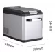 Хладилна кутия с компресор 42L, 12V/24V/230V, -18℃~10℃, външни р-ри 585х350хH544 mm