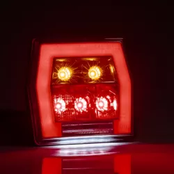 Стоп универсален LED с осветител за ноер с мигач с кабел-(1м) RH/LH - 2