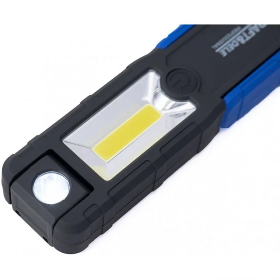Работна лампа LED, 250 lm, с магнит, с акумулаторна батерия 2500 mAh, зареждане с USB