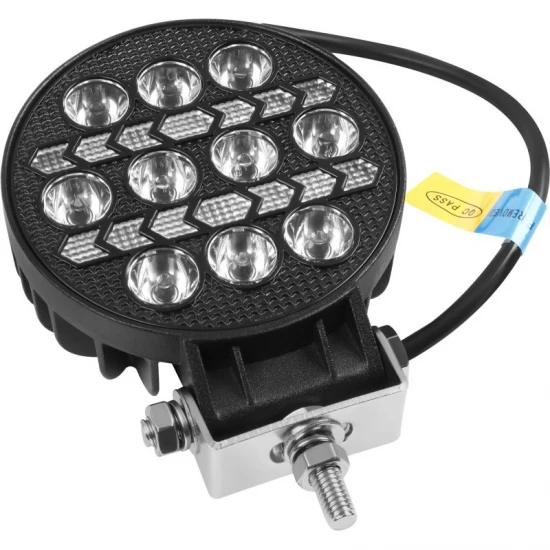 Фар работен универсален LED, 2600 lm, 6000K, 25W, 9-36V с кабел и стойка, IP68