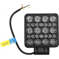 Фар работен универсален LED, 1600 lm, 6000K, 25W, 9-36V с кабел и стойка, IP68 - 2
