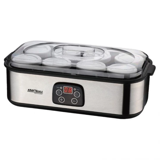 Машина за кисело мляко 1140ml 35W - 8 буркана 180ml № KD4402 - Kraft & Dele