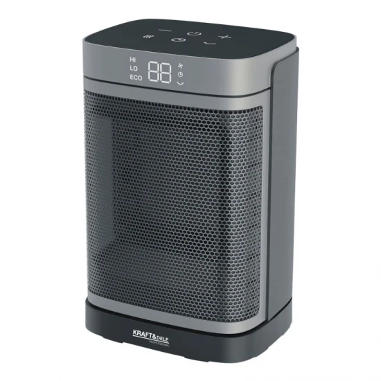 Печка вентилаторна 230V, 1000/1500W, LED дисплей, таймер, сензорни бутони и дистанционно № KD6520 - Kraft & Dele