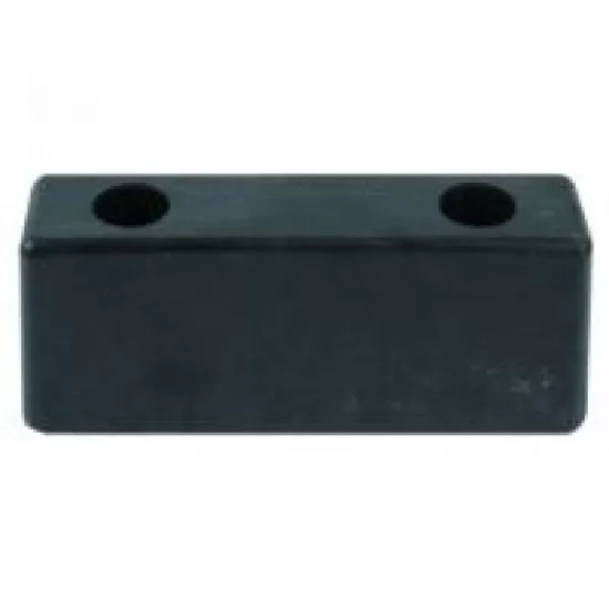 Буфер гумен за ремарке  L200 x B52 x H80 MM;  ОТВОРИ  2 x 10.5MM