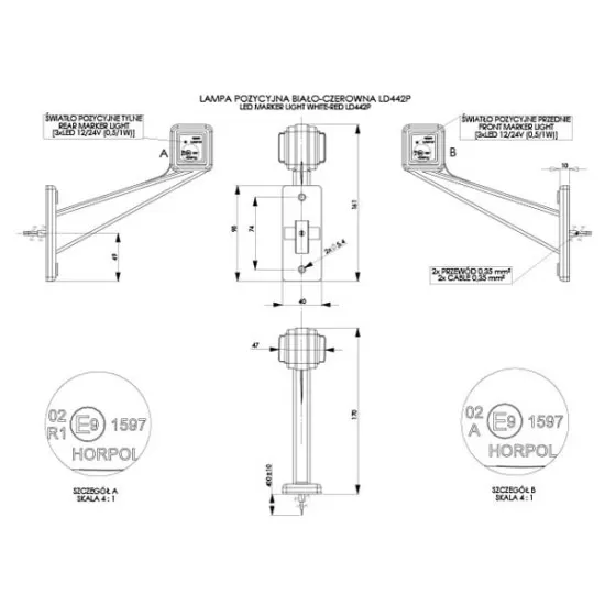 Рогче RH LED 12-24V