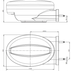 Панел фар (корпус) за вграден монтаж на FT-355 и FT-356 - 2