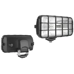 Халоген бял с решетка 182х86мм. H3-12V/24V с кабел 0,15м.